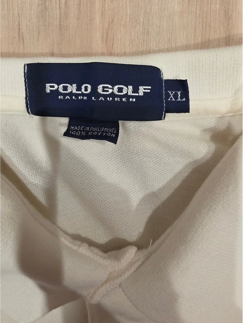 Ralph Lauren Polo Golf White Cotton Polo Shirt XL